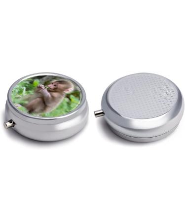 Small Travel Pill Case - Round Metal Pill Box 3 Compartment Portable Organizer for Daily Use & Travel - Perfect Mini Pill Holder - Buy Online on GoSupps.com