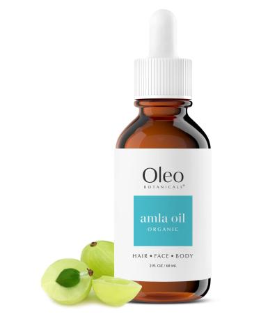 Amla Oil - Fruit infused - Organic  Unrefined  Cold Pressed  Premium Quality  High Concentration Hair Oil - Rejuvenating  No Mineral Oil or Chemicals  Hair Growth - 60ml