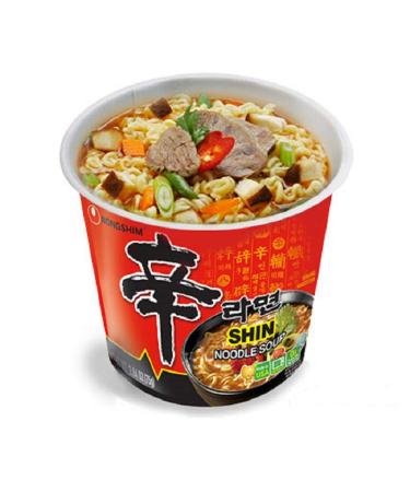 Nongshim Shin Original Ramyun Cup  2.64 Ounce (Pack of 6) Gourmet Spicy 2.64 Ounce (Pack of 6) - Buy Online on GoSupps.com