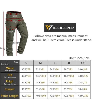 IDOGEAR GL Tactical Pants Multicam Combat Pants - Slim Fit Style C Ranger Green 32W x 32L | Airsoft, Military, Hunting, Paintball Outdoor Sports - Buy Online on GoSupps.com