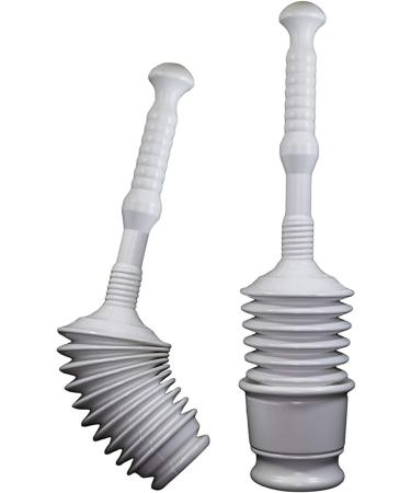 Master Plunger MP500-B4 Heavy Duty Bathroom Toilet Plunger Kit | Air Release Valve | White - Buy Online on GoSupps.com