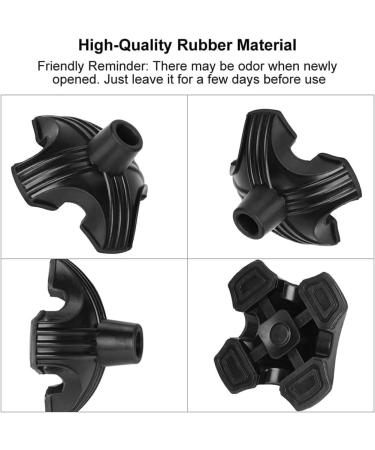LAMELLIS Non-Slip Four-Base Cane Tip Self-Standing Four-Base for Cane Four-Legged Cane Foot Cover 4 PCS - Buy Online on GoSupps.com