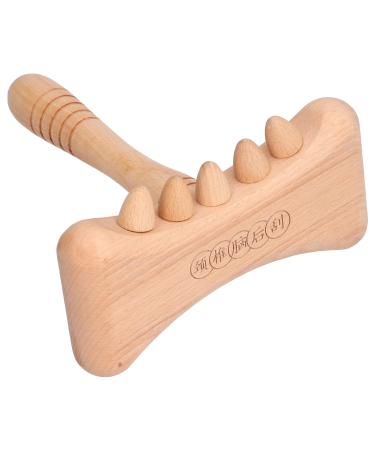 Wooden Therapy Massage Tools Portable Guasha Stick For Body Shaping Anti-Cellulite Lymphatic Drainage(Cervical Scraper)