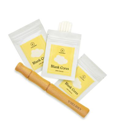 Viglory aromatherapy inhalator for essential oil portable nose inhaler stick wood personal diffuser for essential oils with 16 empty cotton