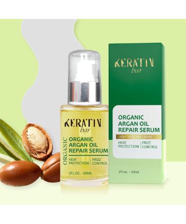 100% Organic Argan Oil Hair Serum | Anti-Frizz Hydrating & Strengthening | Heat Protection & Shine for Dry Damaged Hair - Buy Online on GoSupps.com