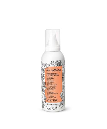 No nothing Very Sensitive Strong Mousse - Fragrance Free, Hypoallergenic, Alcohol Free, Unscented Styling Mousse for Volume - Gluten Free, Soy Free, Paraben Free - 6.8 oz (Strong Mousse) Old Packaging