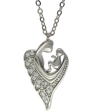 Oralgos Elegant Aesthetic Women's Necklace - Unique Mother Child Love Trailer Design in Copper - Buy Online on GoSupps.com