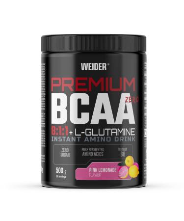 Weider Premium BCAA 8:1:1 + L-Glutamine (500g) Go t Pink Limonade - Avec Vitamine B6 Sans sucre Vegan PINK LEMONADE