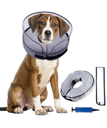 Small cans for dogs 2-in-1 inflatable dog collar for recovery after operations or wounds dog collar protective collar clays for pets.