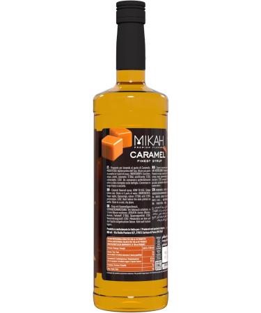Mikah - Premium Flavors - Caramel (caramel) x2 | Syrup for drinks and desserts | Professional use | 2 bottles of 1 liter (2x1000ml) - Buy Online on GoSupps.com