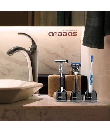 Buy Absbas Premium Shaving Set | 100% Pure Badger Hair Brush & Stainless Steel Classic Double-Edged Razor - Luxury Grooming Kit for Men - Buy Online on GoSupps.com