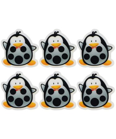 Exceart 10pcs Thirmometer sticker Fever thermometer stripes color mixture animal pattern baby front strip temperature 35-40 C for toddlers adults at home trip (penguin)