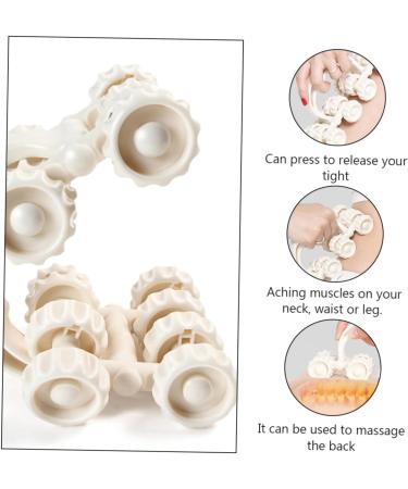 Ultechnovo Lunar Rover Massage Device Kit - 2 Pieces Hand Massager for Maderoterapia White ABS Premium Quality - Buy Online on GoSupps.com
