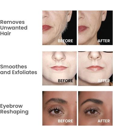 Hollywood Browzer Eyebrow Razor - Facial Hair Remover & Shaper | Blue Opal | Dermaplaning, Exfoliation, Protective Pouch | Unwanted Hair Removal - Buy Online on GoSupps.com