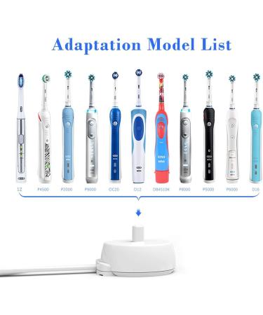 Oral-B Electric Toothbrush Charger - LAP POW Model 3757 | Inductive Charging Base for Braun Oral-B | Portable & Waterproof Power Cord - White - Buy Online on GoSupps.com
