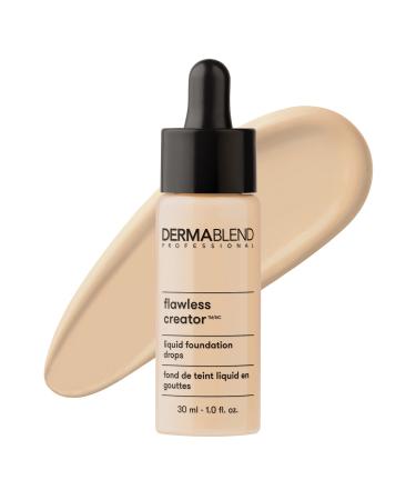 Dermablend Flawless Creator Multi-Use Liquid Foundation Makeup, Full Coverage Lightweight Buildable Foundation, Natural Finish, 1 Fl oz. 10N: Fair skin with Neutral undertones