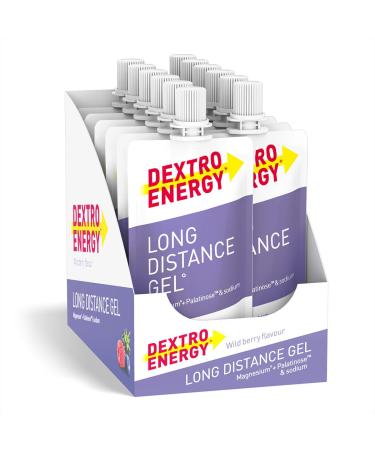 Dextro Energy Long Discount Gel Wildberry + Magnesium + Natrium - 12x50ml (12 -pack) - Energy Gel for long workouts carbohydrate concentrate with electrolyte addition and palatinosis Long distance gel wildberry + magnesium 50 ml (12 Pack)