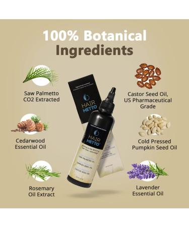 HAIRMETTO Topical Hair Oil Hair Loss Product Formulated with Saw Palmetto Oil and Pumpkin Seed Oil for Hair Growth Soothes Dry Scalp Strengthens Roots Lavender Scent 118 mL Bottle - Buy Online on GoSupps.com