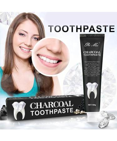 Activated Charcoal Teeth Whitening Toothpaste - 100% Natural, Vegan, Fluoride and Peroxide Free | Eliminates Bad Breath, Prevents Tooth Decay, Removes Smoke and Coffee Stains (100g) - Buy Online on GoSupps.com