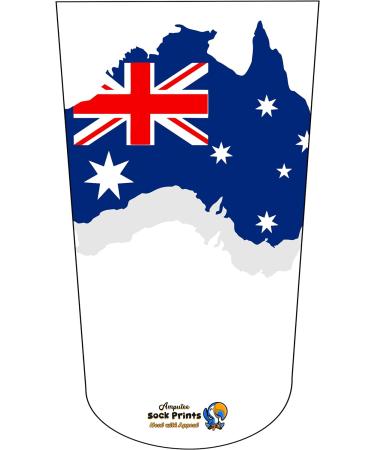 Australian Kangaroo Flag V1 3Ply Amputee Stump Sock for Healing and Appeal - Buy Online on GoSupps.com