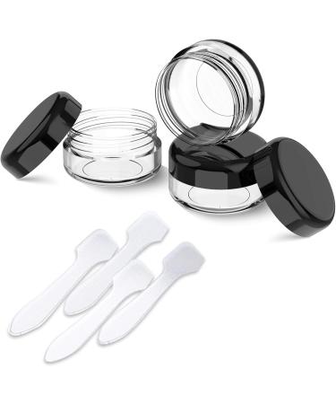Pamiyo 24 Pack 15ml Clear Empty Jars with Screw Caps Perfect for Lotions Creams Mini Candles & Cosmetics Black Transparent Crucibles for Travel & DIY Projects - Buy Online on GoSupps.com