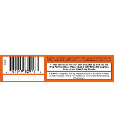 HealthAid Zincovit C Chewable Vitamin C Zinc & Propolis Lozenges | 60 Vegetarian Tablets for Antioxidant & Immune Support - Buy Online on GoSupps.com