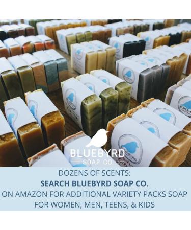 Bluebyrd Soap Co. Ginger Lemongrass All Natural Soap Bar with Neem Oil | 5oz | For Eczema, Psoriasis, Acne | Scented with Essential Oils - Buy Online on GoSupps.com