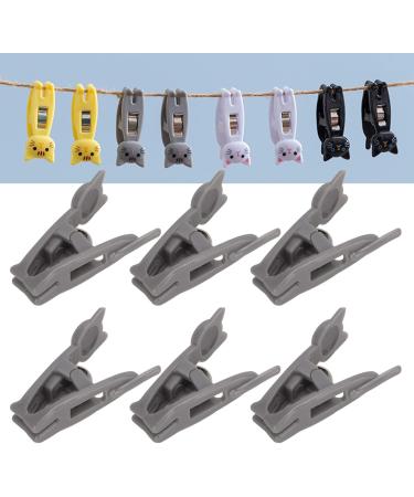 6 Pieces Cat Snack Clips - Anti-Slip Strong Metal Spring Versatile for Food & Documents (Gray) - Buy Online on GoSupps.com