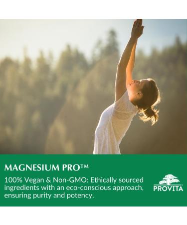 Provita Magnesium Pro - Advanced formulation featuring 4 forms of magnesium vitamin B6 and coral calcium. - Bio-available Vegan Blend (90 Capsules) - Buy Online on GoSupps.com