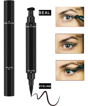 AmourGlint 2in1 eyeliner stamp & kajal pen doublesided eyeliner with waterproof mascara formula perfect cateye look with leftright stamping dirtresistant application pink 35 g Pink 35 g 1er Pack - Buy Online on GoSupps.com