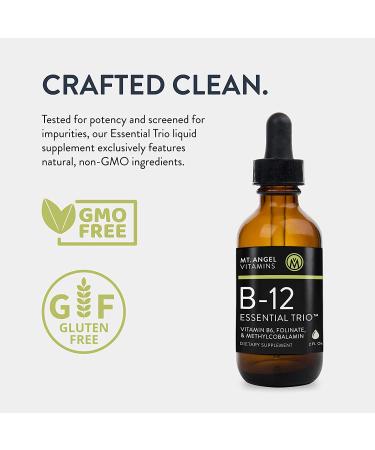 Vegan Vitamin B12 Sublingual Drops with B6 and Folinate - 33333DV Methylcobalamin, B Complex Liquid - 80 Servings, Gluten Free, Non-GMO, USA - Buy Online on GoSupps.com