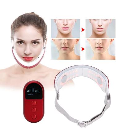 V Face Machine Reusable V Line Mask Facial Slimming Strap Double Chin Reducer - Red-2 - Buy Online on GoSupps.com