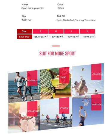 Lace Up Ankle Brace for Men & Women | Adjustable Ankle Support for Injury Recovery | Ankle Stabilizer for Basketball Volleyball & Tennis (Large) - Black - Buy Online on GoSupps.com