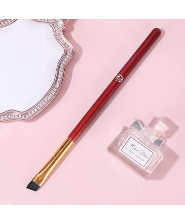 ENERGY Angled Eyebrow & Gel Eyeliner Brush L111 - Precision Slanted Pro Makeup Tool for Liquid Cream, Concealer & Brow Defining - Red - Buy Online on GoSupps.com