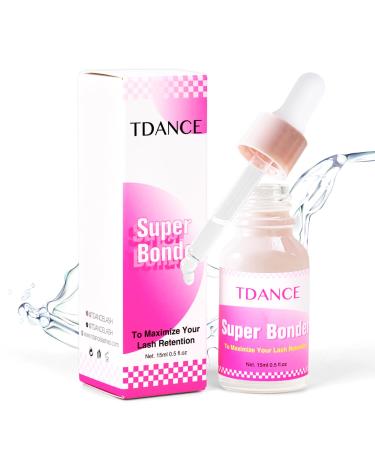 TDANCE Lash Bonder for Eyelash Extensions Glue Accelerator Increase Eyelash Retention Time Water Oil Proof Lash Extension Bonder (15ml Lash Bonder)
