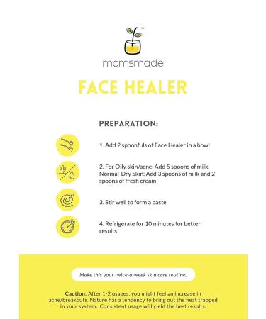 Face Healer Powder (50 gm) | Ayurvedic Face Wash for Nourished Skin | Reduce Acne Marks | Vegan Formula for Men & Women | All Skin Types - Buy Online on GoSupps.com