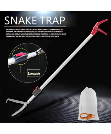 YomyRay 150CM Snake Tong Reptile Grabber Stick Rattlesnake Catcher Professional Extendable Wide Jaw Handling Tool (Include Bag) (150CM Extendable) - Buy Online on GoSupps.com