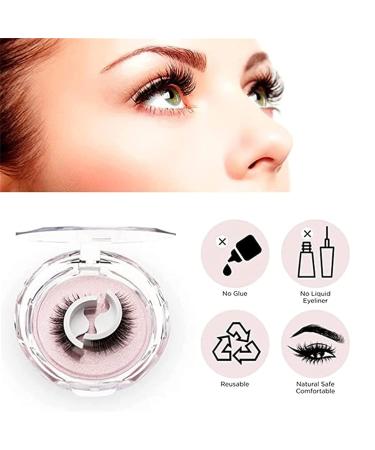Glazy Boo Self Adhesive False Eyelashes - Reusable, Natural Look (4pcs) - Buy Online on GoSupps.com