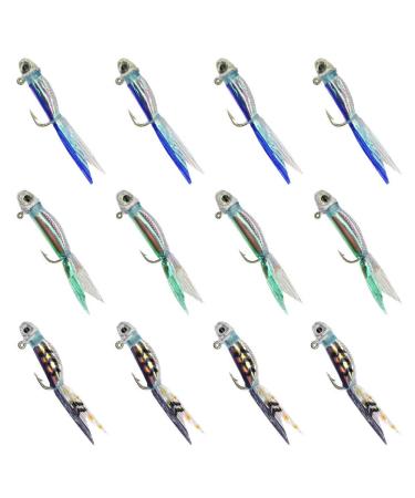 YZD Fly Fishing Flies Realistic Dry Wet Nymph Trout Flies Hand Tie Lures  Kits 12/26/48 Pcs…
