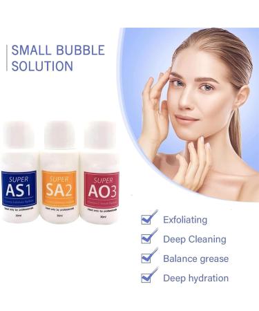  Utapossin Water Peeling Hydrofacial Skincare Concentrated Facial Cleansing Serum Concentrated Solution Anti-Wrinkle Serum Dermabrasion for Oily and Acne Skin (3 x 30 ml) - Buy Online on GoSupps.com