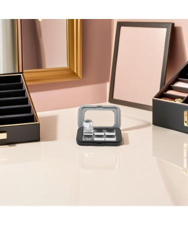 Palette Magn tique Compacte Noire Mate 6 Compartiments en M tal Plaque de Pressage Int gr e Palette de Fards Paupi res et Blush Vide pour Maquillage DIY Rangement Portable - Buy Online on GoSupps.com