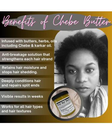 Chebe Butter for Stronger Healthier Hair - Authentic Chebe Powder & Oils | 6.05 oz - Buy Online on GoSupps.com