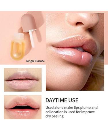 2 Pcs Day & Night Lip Plumper Set - Natural Lip Plumping Treatment for Beautiful Fuller Lips - Hydrating Serum to Reduce Fine Lines - Buy Online on GoSupps.com