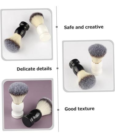Frcolor 2-Pack Manual Shaving Brush - Eco-Friendly Facial Tool for Perfect Lather & Sustainable Shaving - Buy Online on GoSupps.com