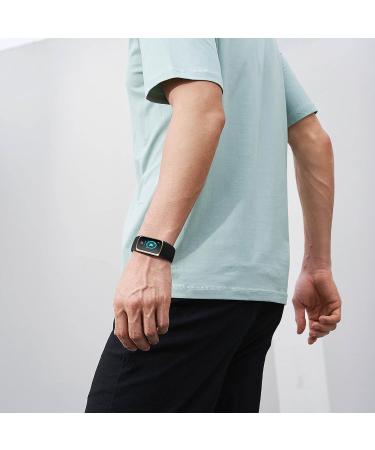 Dirrelo Soft Silicone Replacement Bracelet for Fitbit Charge 5 & 6 - Waterproof Sports Strap for Men & Women | Compatible & Adjustable (5.5-7 Inches Black) - Buy Online on GoSupps.com