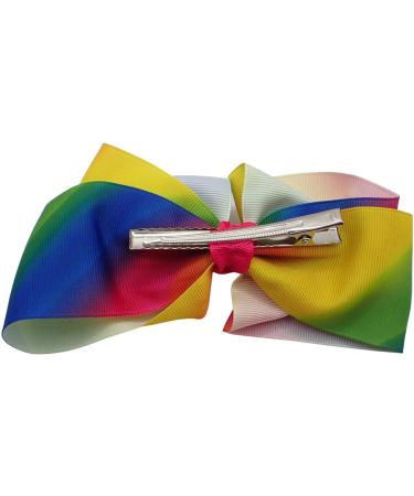 Topkids Accessories Hair Bows Stylish Fashion Special Designs Alligator Beak Hair Clips Cute Bow Party Hair Accessories Girls Children's Women's Ladies Wedding (Jojo Style Rainbow Ribbon 15cm) - Buy Online on GoSupps.com