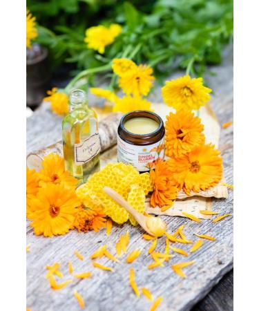 Calendula Ointment 90g - Natural Remedy for Dry & Cracked Skin - Glass Jar - Gentle Skin Care Solution - Buy Online on GoSupps.com
