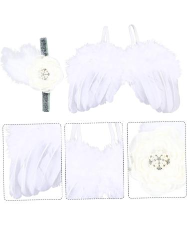 USHOBE 2pcs Baby Photo Props Set - Princess Headband & Wings Infant Clothing for Newborn Girl Photoshoots - Buy Online on GoSupps.com