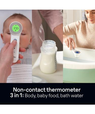 Braun Healthcare Baby Kit: No Touch + Touch Forehead Thermometer, Nasal Aspirator, Stick Thermometer - Health Essentials for Home and On the Go - Buy Online on GoSupps.com