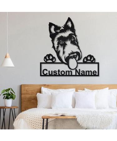Personalized Scottish Terrier Wooden Shield Art | Custom Dog Decor | Unique Father's Day & Pet Gifts - Buy Online on GoSupps.com